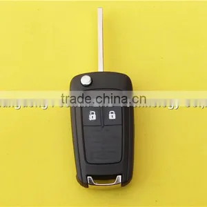 Car Key Opel Replacement Shell Flip Folding Remote Key Case for OPEL VAUXHALL Insignia Astra 2 Button HU100 Uncut Blade Quality Choice thumbnail-2