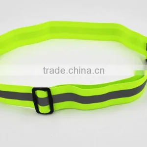 High Visibility Reflective Adjustable Lightweight Elastic Waist Safety Belt for Harness Running Cycling Walking thumbnail-4