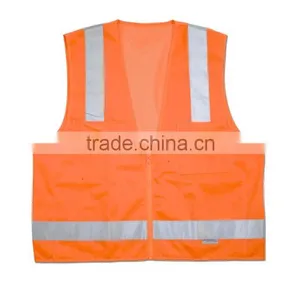 High Visibility 3M Scotchlite Reflective Multi Pockets Work Vest 3m Reflective Jacket Quality Choice thumbnail-3