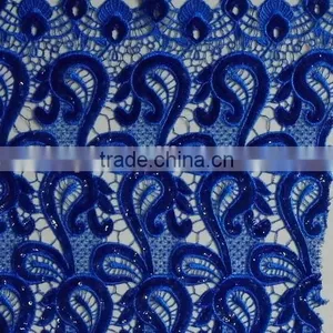 2015 High Quality Sequins Lace Fabric thumbnail-1
