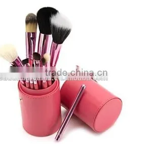 Professional 4 Colors New 12 Pcs Makeup Brush Cosmetic Make Up Brushes Set With Cup Holder Case Kit thumbnail-5