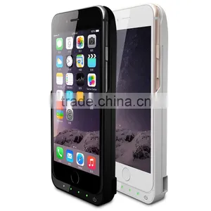 Wholesale Cheap China 6000 MAh External Battery Door Back Cover for IPhone 6, Charger Power Bank Plastic Case for IPhone 6 thumbnail-2