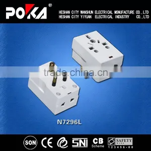 Poka Hot Sale Universal Adapter, 220v to 110v Plug Adapter, 250v to 110v Plug Adapter thumbnail-1
