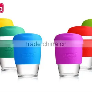 8oz 12oz 16oz Custom Reusable Plastic Tritan Classic Coffee Tumbler Travel Mugs Water Cups With Silicon Sleeve and Lid thumbnail-2