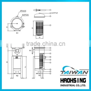 High Quality Stainless 304 316 Low Pressure Bag Filter Housing thumbnail-2