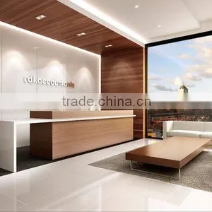 Receptionist Reception Counter Reception Desk,MDF SALON FURNITURE,Wood Glass Reception ... thumbnail-1