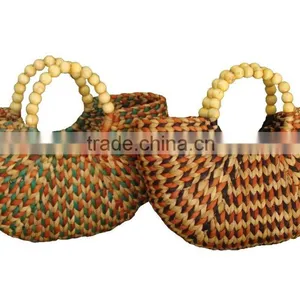 High Quality Best Selling Multi-color Water Hyancinth Lady Handbag From Vietnam thumbnail-1