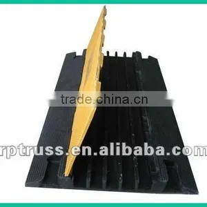 5 Channel Heavy Duty Rubber Cable Protector thumbnail-1