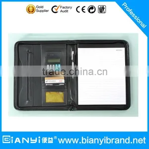 2016 China Manufacturer List First Factory Sale A4 Leather Presentation thumbnail-1