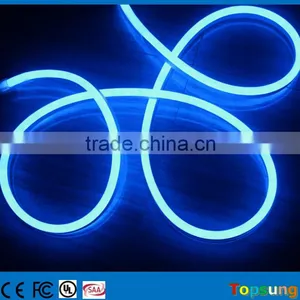 Milky White PVC Lamp Body Blue Color Led Neon Mini 8.5*17mm 24v DC 6w/m Flex Neon Light thumbnail-3