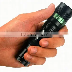 POPPAS T820 Hot Sale XPE Led Adjustable Focus Aluminum Police Security Led Flashlight thumbnail-5