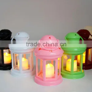 Promotion Poppas BS10 Classic ABS Plastic Cheap Colorful Hanging Candle Hurricane Lantern thumbnail-4