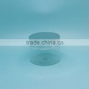 150ml Clear Cylinder Plastic PET Jars, 5 oz Plastic Cosmetic Jars thumbnail-3