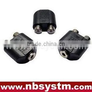 3.5mm Socket to 2RCA Socket Adapter thumbnail-1