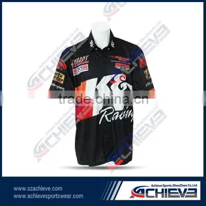 Custom Pit Crew Shirts Cheap Motorcycle Jackets for Men thumbnail-1