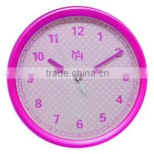 2016 Hot Sale Cheap Round Palstic Wall Clock thumbnail-1
