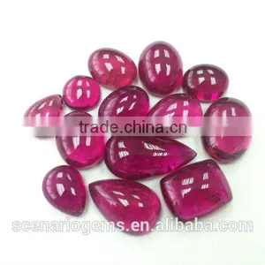 #NZZZ Natural Multi-Shape Loose Gemstone Rubellite Cabochons thumbnail-1