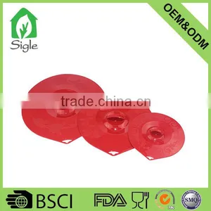 OEM ODM Anti-slip Silicone Cup Lid Bowl Lid Pot Lid Cover Customize Size thumbnail-1