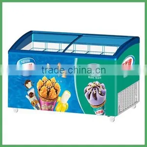 CE Approved Supermarket High Quality Ice Cream Display Freezer thumbnail-3