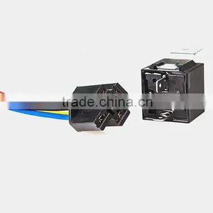 12V 30/40 Amp DC 5Pin Car SPDT Automotive Power Relay With Wires Harness Socket thumbnail-1
