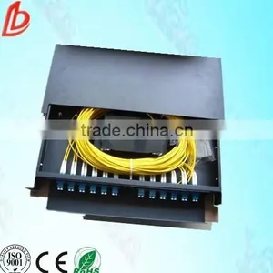 1U 19inch Rack-mount Drawer Type 12 Ports Fiber Optic Patch Panel thumbnail-1
