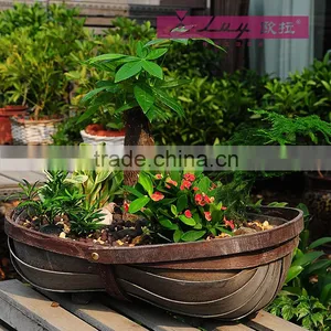 Watermelon Shape Decorative Woodchip Basket thumbnail-2