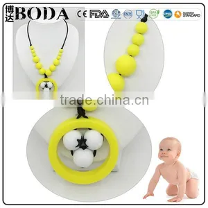 Baby Teether Necklace Baby Can Chew Silicone Necklace thumbnail-5