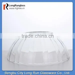LongRun Elegant Charming Wavy Mouth Large Glass Fruit Plate Tableware thumbnail-1