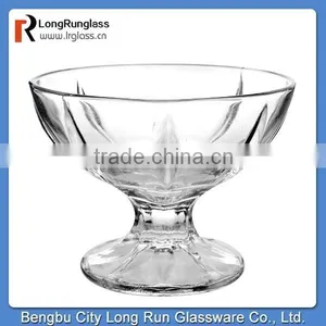 LongRun 2015 New Recommend 230g Eco-friendly Glass Material Ice Cream Cup With Stem Factory Supply thumbnail-1