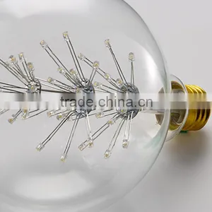LED Fireworks Filament Light Edison Vintage Light Bulb G80 Decorative Lamp 110V 220V thumbnail-2