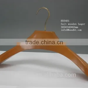 The HEAD Clothes Suit Wooden Hanger for Fashion Shop Large Neck for Fur Clothes thumbnail-1