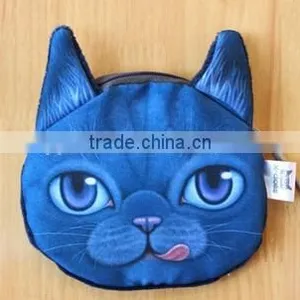 Aimigou Special Funny Cute Cat and Dog Face Pocket Coin Purse for Girls thumbnail-5