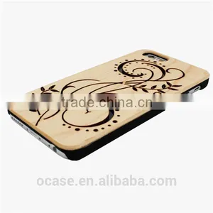 Custom Hollow Out PC+wood Phone Case for Iphone 6 thumbnail-4