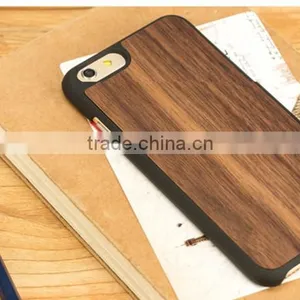 Eco-Friendly Natural Wood Phone Case PC Walnut Wood for IPhone 6/6S thumbnail-4