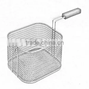 Plastic Handle Fry Basket for Deep Fat Fryer thumbnail-1