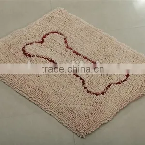 Bone Pattern Polyester Microfiber Chenille Pet Carpet thumbnail-1
