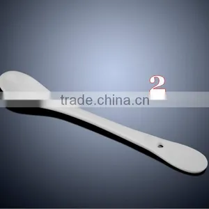 Whole Sale White Customer Design and Logo Print Ceramics Spoon thumbnail-3
