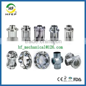 HF6A004 DN80 3 Inch Sanitary Stainless Steel Weld Glass Tube Sight Glass thumbnail-2