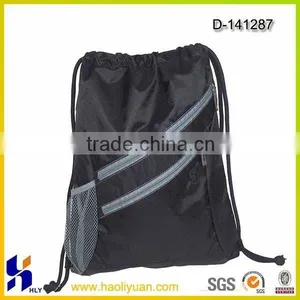 High Quality Drawstring Mesh Bag With Two Zipper Pockets & Side Mesh Pocket thumbnail-1