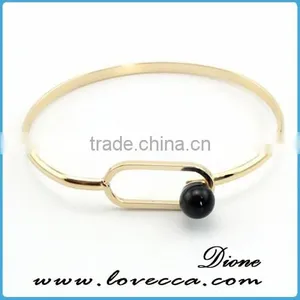 Mix Color Small MOQ Gold Plain Cuff Bangle Charms Women Bracelet thumbnail-4