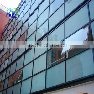 Exterior Sliding Coating Glass Walls Reflective Glass Wall Hanging Tempered Reflective Glass Walls thumbnail-2