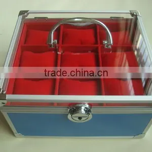 Personalized Watch Case,watch Case Trolley,aluminum Luxury Wooden Watch Box thumbnail-1
