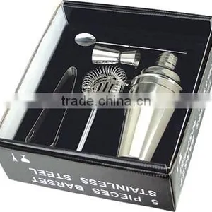 2016Promotion Stainless Steel Cocktail Shaker Bar Set for Gift Set thumbnail-1