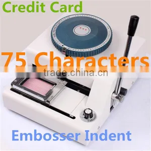JIAXU 75CE Characters 2 IN 1 Manual PVC Card Raised Character Embossing Machine With Indent thumbnail-1