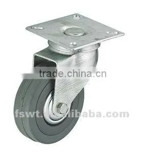 Industrial Gray PVC Caster Wheel With Swivel thumbnail-1