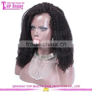 Luffy Hair Supply 22inch Afro Kinky Curly Full Lace Wigs Mongolian Kinky Curly Hair Wigs Popular Curly Afro Wigs for Black Women thumbnail-6