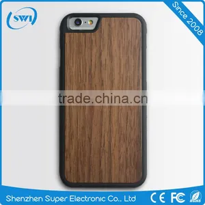 New Natural Material 360 Degree Protective Wooden+TPU Phone Case Cover For IPhone 6 6S 6S Plus thumbnail-3