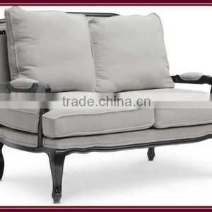 Living Room Funriture Whosale Classic Antiqued French Loveseat thumbnail-1