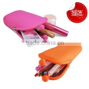 Wholesale Silicone Cheap Custom Pencil Case thumbnail-1