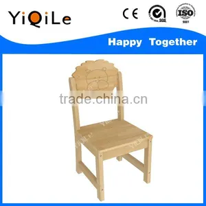 Wholesale Eco-friendly Pine Material Children Wooden Chair for Sale thumbnail-2
